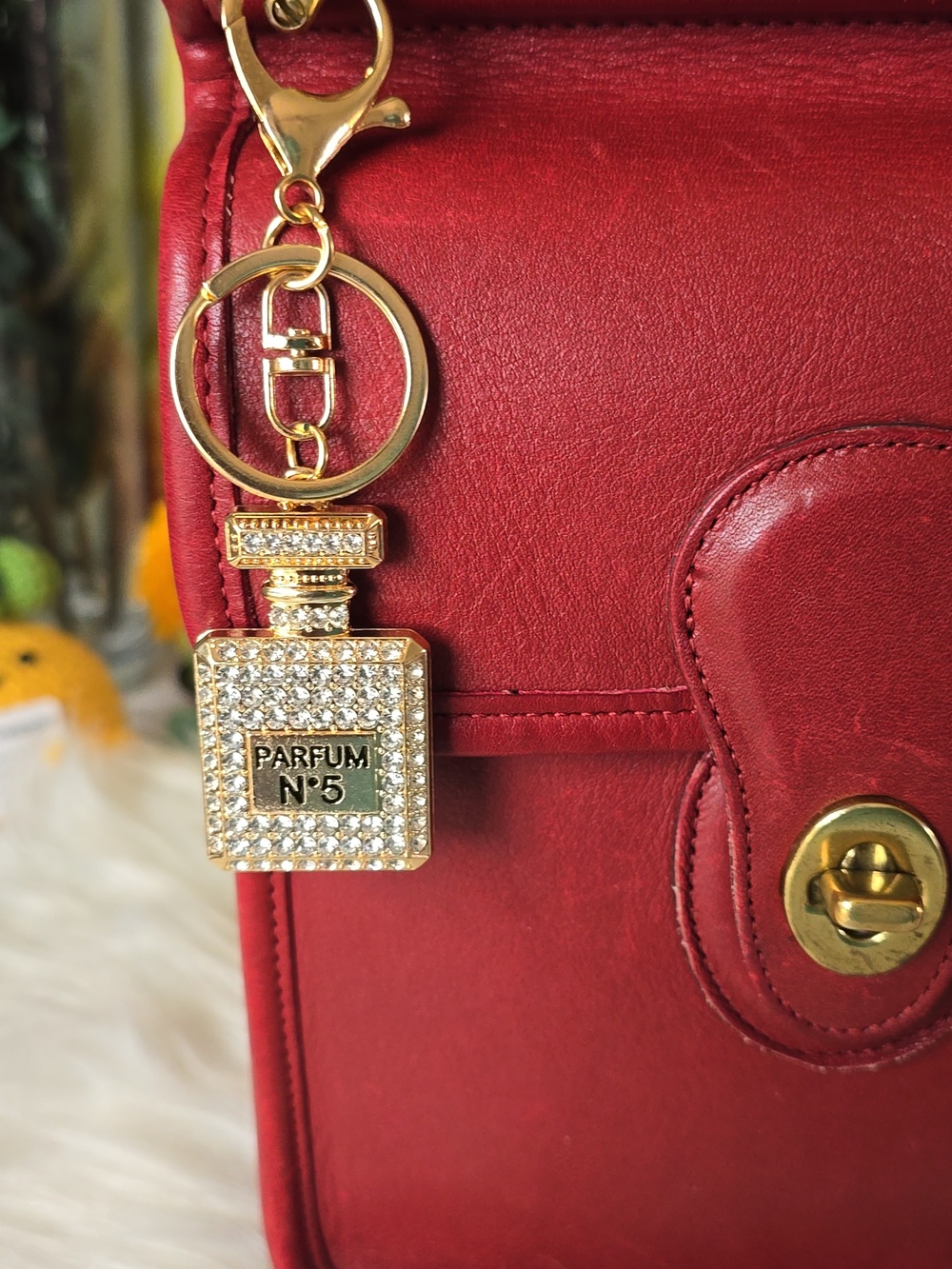 Perfume Bottle  Keychain Charm NWOT
